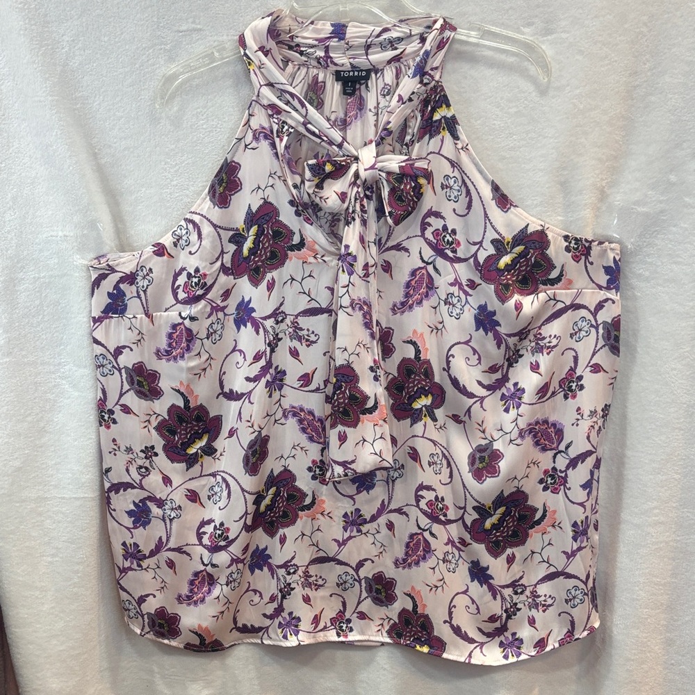 Torrid‎ Multicolor Floral Halter Top